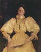 William Merritt Chase Golden noblewoman painting